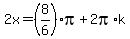 2x=%288%2F6%29pi%2B2pi%2Ak