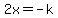 2x=+-k