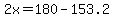 2x=180-153.2
