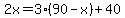 2x=3%2890-x%29%2B40