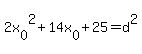 2x%5B0%5D%5E2%2B14x%5B0%5D%2B25+=+d%5E2