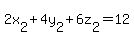 2x%5B2%5D%2B4y%5B2%5D%2B6z%5B2%5D=12