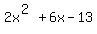 2x%5E%282%29%2B6x-13