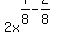 2x%5E%287%2F8+-+2%2F8%29