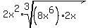 2x%5E2%2Aroot%283%2C+%288x%5E6%29%2A2x%29