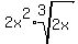 2x%5E2%2Aroot%283%2C2x%29