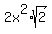 2x%5E2%2Asqrt%282%29