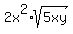 2x%5E2%2Asqrt%285xy%29