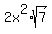 2x%5E2%2Asqrt%287%29
