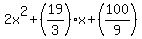 2x%5E2%2B%2819%2F3%29x%2B%28100%2F9%29