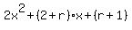 2x%5E2%2B%282%2Br%29x%2B%28r%2B1%29