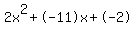 2x%5E2%2B-11x%2B-2