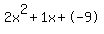 2x%5E2%2B1x%2B-9