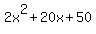 2x%5E2%2B20x%2B50