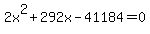 2x%5E2%2B292x-41184=0