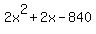 2x%5E2%2B2x-840
