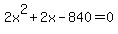 2x%5E2%2B2x-840=0