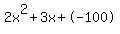 2x%5E2%2B3x%2B-100