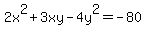 2x%5E2%2B3xy-4y%5E2=-80