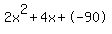 2x%5E2%2B4x%2B-90