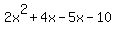 2x%5E2%2B4x-5x-10