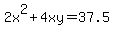 2x%5E2%2B4xy=37.5