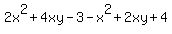 2x%5E2%2B4xy-3-x%5E2%2B2xy%2B4