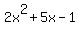 2x%5E2%2B5x-1