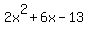 2x%5E2%2B6x-13