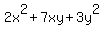 2x%5E2%2B7xy%2B3y%5E2
