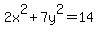 2x%5E2%2B7y%5E2=14