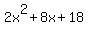 2x%5E2%2B8x%2B18