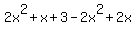 2x%5E2%2Bx%2B3-2x%5E2%2B2x