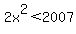 2x%5E2%3C2007
