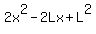 2x%5E2+-+2Lx+%2B+L%5E2