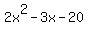 2x%5E2+-+3x-+20
