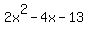 2x%5E2+-+4x++-+13