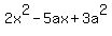 2x%5E2+-+5ax+%2B+3a%5E2