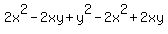 2x%5E2+-2xy+%2By%5E2+-2x%5E2%2B+2xy