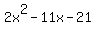 2x%5E2-11x-21