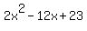 2x%5E2-12x%2B23