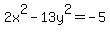 2x%5E2-13y%5E2=-5