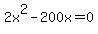 2x%5E2-200x=0