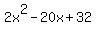 2x%5E2-20x%2B32