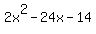 2x%5E2-24x-14