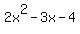2x%5E2-3x-4