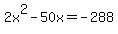 2x%5E2-50x=-288