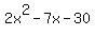 2x%5E2-7x-30