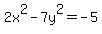 2x%5E2-7y%5E2=-5