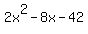 2x%5E2-8x-42
